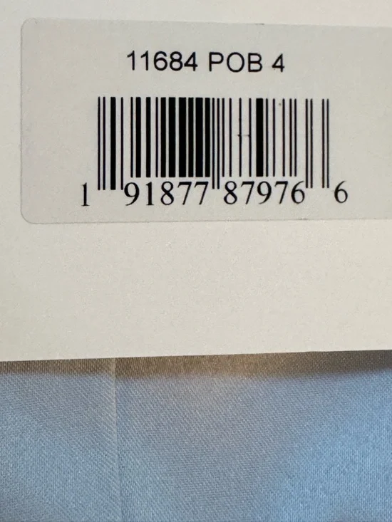 NWT Mac Duggal Sz 4 Feather-Trim One-Shoulder Powder Blue Gown 11684 - Picture 4 of 4